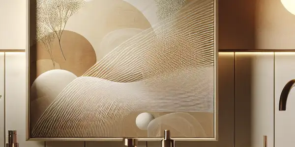 A modern bathroom showcasing elegant adult hygiene products in a serene, inviting atmosphere.